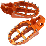 Aluminum Footpegs Orange