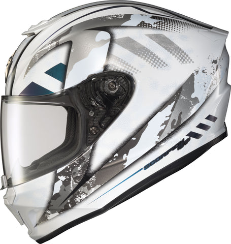 Exo R420 Full Face Helmet Distiller White/Silver Lg