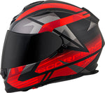 Exo T510 Full Face Helmet Fury Black/Red Md