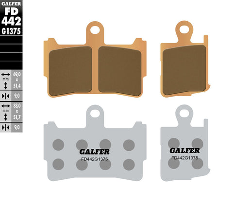 Brake Pads Sintered Ceramic Fd442g1375