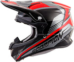 Vx R70 Off Road Helmet Ascend Silver/Red 2x