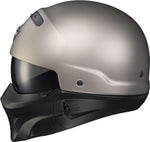 Covert Open Face Helmet Titanium W/ Evo Mask Sm