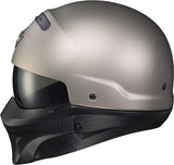 Covert Open Face Helmet Titanium W/ Evo Mask Xl