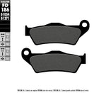 Brake Pads Semi Metallic Fd186g1054