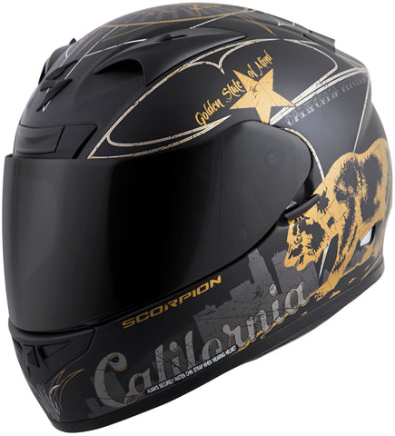 Exo R710 Full Face Helmet Golden State Black/Gold Md