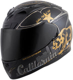 Exo R710 Full Face Helmet Golden State Black/Gold Lg
