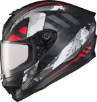 Exo R420 Full Face Helmet Distiller Black/Red Lg