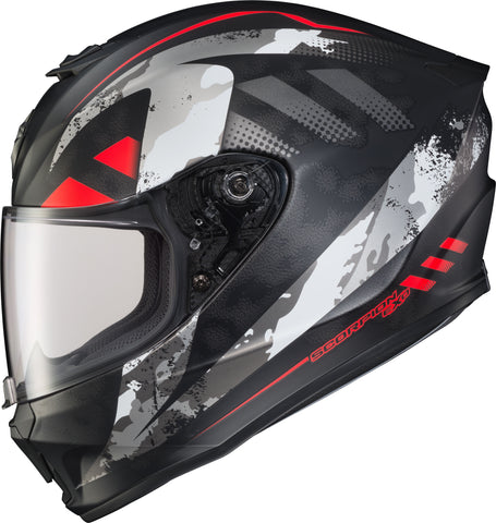Exo R420 Full Face Helmet Distiller Black/Red Lg