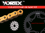 Sprocket/Chain Kit Stl/Stl 16/45t Sil Sx3 525 110l Gld