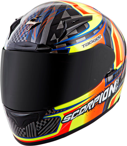 Exo R2000 Full Face Helmet Ensenada Black/Orange Lg