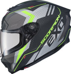 Exo R420 Full Face Helmet Seismic Matte Hi Vis/Grey 2x