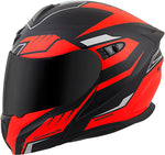 Exo Gt920 Modular Helmet Shuttle Black/Red 3x