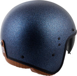 Bellfast Open Face Helmet Metallic Blue Sm