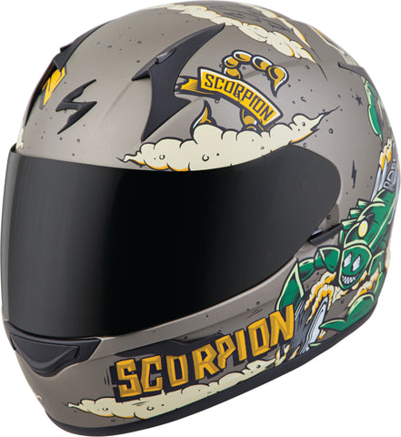 Exo R320 Full Face Helmet Moto Fink Titanium Sm