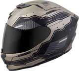 Exo R420 Full Face Helmet Techno Titanium Md