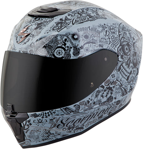 Exo R420 Full Face Helmet Shake Cement Grey Lg